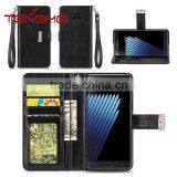 Large Capacity Wallet Case for Note 7, Four Card Slots Two Money Pocket Case for Galaxy Note 7 thumbnail-1