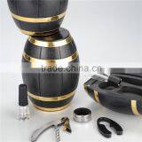 Wine Opener Sets Wine Bottle Opener Wine Pourer Wine Ring and Bottle Plug-Silver+Red