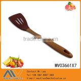 HIGH QUALITY SILICONE SLOTTED SHOVEL WITH WOODEN HANDLE