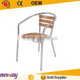 Europe standard WPC dining chair polywood outdoor furniture aluminium frame                        
                                                Quality Choice