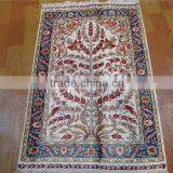 Life Tree Design Handmade Silk Tapesry Muslim Prayer Rug thumbnail-1
