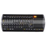 Promotional gift mini handheld wireless keyboard with touchpad factory direct sale