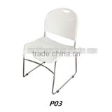 Colorful China furniture Comfortable plastic cafe chairs outdoor for sale P03