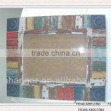 Horizontal Stripe Antique Wooden Desk Photo Frame thumbnail-1