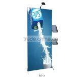 Aluminum-alloy Backdrop Advertising Stand With Literature Rack