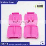 Custom Fashion Wristband With Plastic Lock for Event/party Use Polyester Fabric Wristbands With Closure thumbnail-3