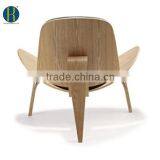 Danish Modern Design Shell Accent Chair Black Retro Classic Black HY2007 thumbnail-5