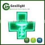 P10 Pixels and Video Function Outdoor Green Led Pharmacy Cross Display Sign for Business thumbnail-6