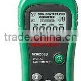 MS6208B DIGITAL TACHOMETER,portable Tachometer,Contact-type Digital Tachometer With LCD Backlight