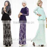 High Quality Modern Lace Muslim Women Suits