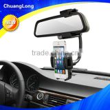 Universal flexible gooseneck 360 degree rotation car rearview mirror mount holder for iphone 4/4s/5/5s/6/6 plus and GPS