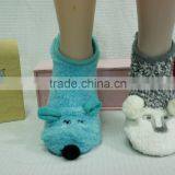 Women Fluffy Footie Soft Warm Comfortable Housewear Fluffy Socks Footie thumbnail-5