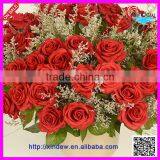 Artificial Single real touch red rose for wedding