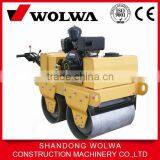 High Quality 550kg Double Drum Walking Behind Vibrating Road Roller Compactor thumbnail-1