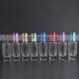 10ml Empty Clear Glass Roll on Perfume Bottle for Cosmetic Packaging With Stainless Steel Roller Ball