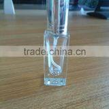 Wholesale 6ml Refill Empty Rectangle Shaped Clear Glass Spray Perfume Bottle With Aluminum Atomizer