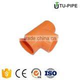CPVC Fire Sprinkler System Industry Pipe and Fittings Tee ASTM F439 SCH80 for Water thumbnail-1