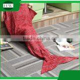 Christmas Gift Super Soft Fibers Warm Baby Kids Children Crochet Blanket Mermaid thumbnail-3