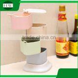 Plastic Square Totate 4 Compartments Seasoning Pot Condiment Container Spice Rack Pots Box Tin Bottle Jar With Spoon thumbnail-3