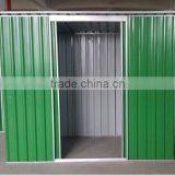 Outdoor DIY Product Sloping Roof Sliding Door Metal Green Sheds With Low Price thumbnail-3