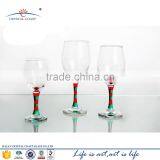 Promotional Colored Wine Glass and Water Glassstemware;colored Stem Wine Glass
