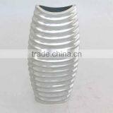 Recycled Aluminum Mirror Finish Polished Decorative Metal Vase thumbnail-1