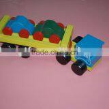 Hot Selling Colorful Wooden Toy Car thumbnail-1