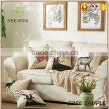 Pattern Printed Living Room Linen Cushion thumbnail-3