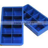 High Quality Food Grade 8 Cavity Jumbo 2" Silicone Large Ice Cube Tray thumbnail-3