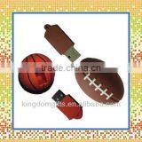 Customed Balls Design Silicone USB Key Chain thumbnail-1