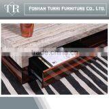Modern Marble Top Wooden Center Table for Living Room Furniture thumbnail-5
