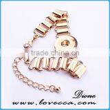 New Arrival Multicolor Hollow Leather Snap Button Bracelet Fit for 18mm Buttons Wholesale thumbnail-6