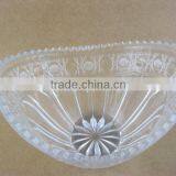 Glass Fruit Bowl Boat Shape Glass Bowl thumbnail-2