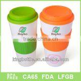 20OZ PP Mug With TPR Band, Coffee Cup ,plastic Mug thumbnail-1