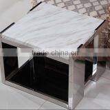 C8025 Modern Bedside End Table Stainless Steel Side Table thumbnail-4