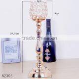 2016 New Design Tulip Crystal Candle Stand Candle Holder Home Party Decor Candlestick Metal Plated Romantic Europe Holders thumbnail-2