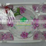 JK043 7pcs Glass Salad Bowl Set With Spray Deco thumbnail-4