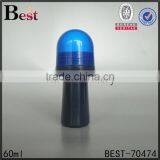 Best Sellers High Quality 60ml Plastic Black Roll on Deodorant Packaging With Blue Cap Wholesale thumbnail-2