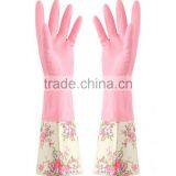 Long Velvet Gloves Housework Dishwashing Gloves Latex Rubber Gloves Thick Warm Laundry Gloves thumbnail-5