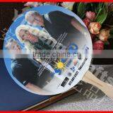 Wood Handle Paper Hand Held Fan thumbnail-2