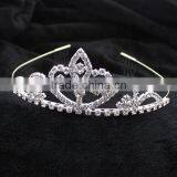 H172-019 Fashion Rhinestone Metal Beautiful Brides Crown Tiaras thumbnail-2