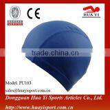 PU Stripes Water Quality Lycra Polyester Sport Swimming Caps thumbnail-1