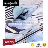 Custom Digital Printed Silk Linen Wholesales Fabric for Top/dress/shirts thumbnail-2