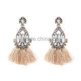 Bohemian Long Tassel With Rhinestone Dangle Earrings for Women Jewelry thumbnail-5