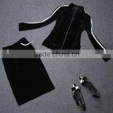 2016 Black Hot Selling Fashion Designer Velvet Dresses for Women thumbnail-2