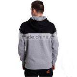 Cotton Pullover Hoodie Black and Grey Color Hoodies Fabric thumbnail-3