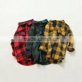 2-8 Years Wholesale 2017 New Fashion Full Sleeve Kids Blouses Cotton Autumn Plaid Boys Shirts thumbnail-1