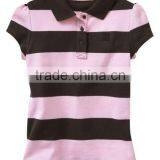 GIRLS STRIPED POLO SHIRT