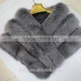 High-grade Winer Women Fur Coat Real Sliver FOX Fur Wrap thumbnail-5