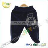 JNY Black bear print baby boys sock pants